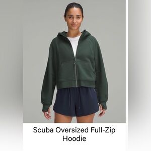 Lululemon Scuba Oversized Full Zip Legacy Green XL/XXL